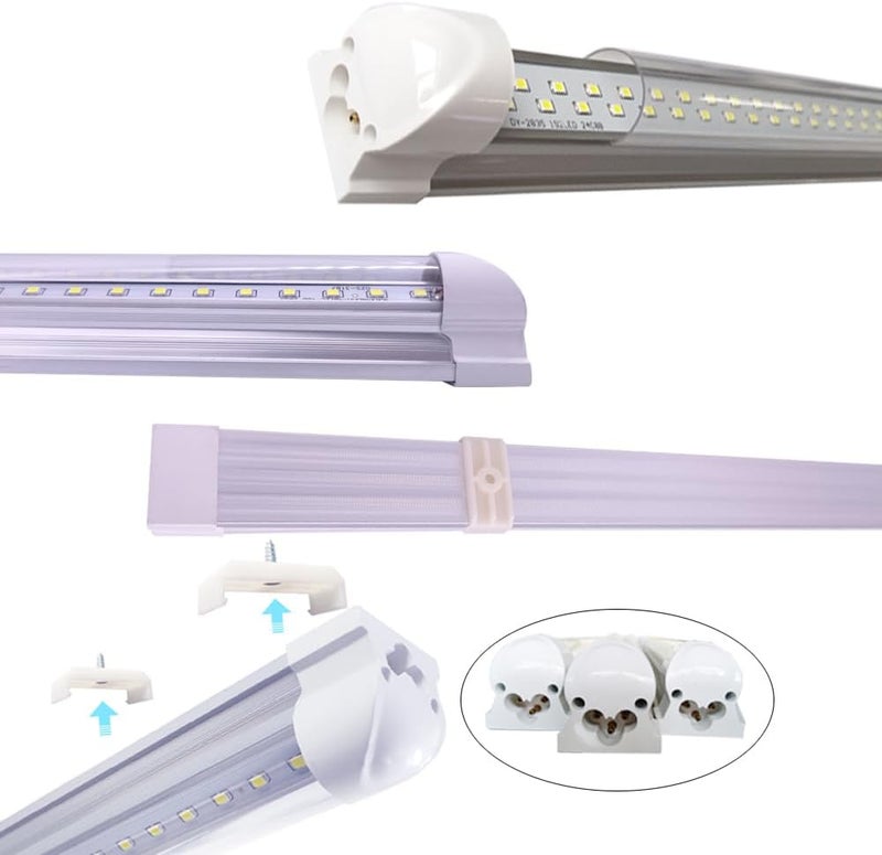 CAIKAG Linkable 4Ft Black Light Bar, LED 40W Integrated T8 Bulb Blacklight Fixture, UVA 395NM 400NM 405NM for Fluorescent Tapestry Poster Body Paint Glow Party - Image 4